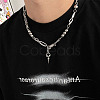 Hip-Hop Style 201 Stainless Steel Spiked Cone Tassel Ball Link Chain Necklaces for Sweater Match FS-WG323D8-01-2