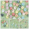 PandaHall Elite 64Pcs 8 Colors Handmade Porcelain Beads PORC-PH0001-22-6