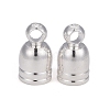 Brass Cord End Cap for Jewelry Making KK-O139-14A-S-3