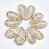 Handmade Reed Cane/Rattan Woven Beads WOVE-T006-002B-1