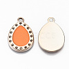 UV Plating Acrylic Pendant Rhinestone Settings OACR-R252-03-06LG-2