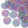 Ion Plating(IP) 201 Stainless Steel Filigree Pendants X-STAS-R102-09-1