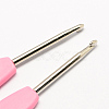 Plastic Handle Zinc Alloy Crochet Hooks Needles TOOL-R037-2.5mm-2