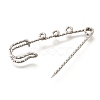 304 Stainless Steel Safety Pins Brooch Findings STAS-K252-11B-P-2