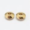 Brass Spacer Beads KK-P095-15-B-2