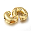 Brass with Cubic Zirconia Pendants KK-Q818-03S-G-2
