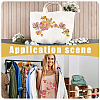 2Pcs 2 Colors Flower Pattern Polyester Computerized Embroidery Cloth Sew on Appliques PATC-NB0001-13A-5