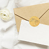 Plastic Self Adhesive Gold Foil Embossed Stickers DIY-WH0575-058-6