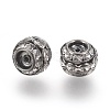 Brass Crystal Rhinestone Beads RB-9X10-1-2