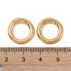 Ion Plating(IP) 316 Stainless Steel Spring Gate Rings X-STAS-M296-01G-A-3