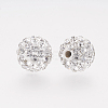 Polymer Clay Rhinestone Beads X-RB-K050-8mm-C31-2