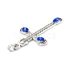 Tibetan Style Alloy Rhinestone Pendants PALLOY-P261-01AS-3