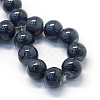 Baking Paint Glass Round Bead Strands DGLA-Q019-8mm-55-2
