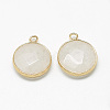 Natural White Jade Pendants X-G-Q964-13G-2