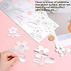Flower Acrylic Mirror Wall Stickers DIY-WH0449-94-3
