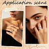 4Pcs 4 Styles Brass Micro Pave Cubic Zirconia Adjustable Rings Settings KK-BBC0024-14A-5