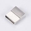 Tarnish Resistant 304 Stainless Steel Magnetic Clasps with Glue-in Ends STAS-G163-60P-2