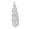 Brass Micro Pave Cubic Zirconia Pendants KK-P290-59P-1