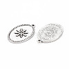 Tibetan Style Alloy Pendant Enamel Settings TIBEP-N010-020AS-RS-2