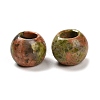 Natural Unakite European Beads G-R488-01I-2