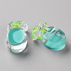 Transparent Enamel Acrylic Beads TACR-S155-002G-2