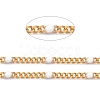 Ion Plating(IP) 304 Stainless Steel Enamel Curb Chains CHS-P013-01G-11-2