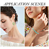 4 Strands 4 Colors AB Color Plated Opaque Glass Beads Strands GLAA-TADJ0001-20A-8
