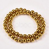 Electroplate Non-magnetic Synthetic Hematite Beads Strands G-J169A-8mm-04-2