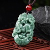 Natural Jadeite Pendant Necklaces G-H306-05-11-1