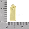 Brass Micro Pave Clear Cubic Zirconia Pendants KK-P266-06G-H-3