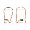 Ion Plating(IP) 304 Stainless Steel Hoop Earrings Findings Kidney Ear Wires STAS-G200-01A-G-2