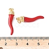 Brass Enamel Pendants KK-A252-13B-G-3
