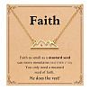 Mountain 201 Stainless Steel Mustard Seed Pendant Necklaces for Women WG511AE-03-1