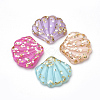 Resin Paillette Pendants CRES-S303-50-1