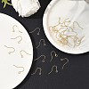 SHEGRACE Brass French Hooks with Loop XGR0002G-02G-4