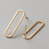 Rack Plating Brass Stud Earring Findings KK-WH0064-26A-G-2