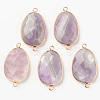 Natural Amethyst Links X-G-R464-003C-1