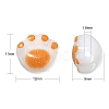 100Pcs Opaque Acrylic Beads OACR-CJ0001-31-2