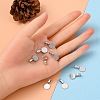 Tibetan Style Alloy Glue On Flat Pad Pendant Bails X-TIBEP-1124-AS-FF-4