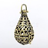 Brass Cage Pendants LS-KK-P026-02AB-NR-1