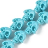 Synthetic Coral Carved Beads Strands CORA-M001-10B-1