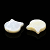 Natural Black Lip Shell & White Shell Beads SSHEL-N034-124B-4
