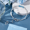 2Pcs 2 Styles 925 Sterling Silver Spring Gate Rings STER-UN0001-55-2
