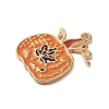 Thanksgiving Day Golden Tone Alloy Enamel Pendants ENAM-M002-02I-G-2