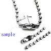 Tarnish Resistant Stainless Steel Ball Chain Connectors STAS-L018H-P-2