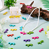 35Pcs 7 Colors Synthetic Turquoise Beads G-TA0003-27-7
