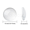 Transparent Glass Cabochons X-GGLA-R026-15mm-2