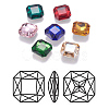 Pointed Back K9 Glass Rhinestone Cabochons RGLA-F048-M-1