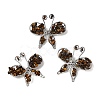 Butterfly Natural Tiger Eye Brooch G-A278-02P-02-1