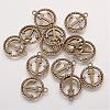 Tibetan Style Alloy Pendants TIBEP-3768-AB-FF-1